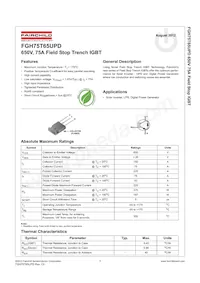 FGH75T65UPD-F155 Datasheet Copertura