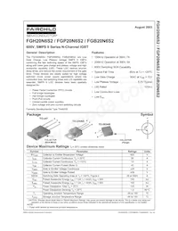 FGP20N6S2 Datasheet Cover