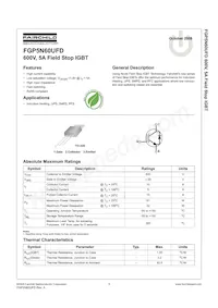 FGP5N60UFDTU Datasheet Cover