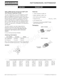 HGT1S3N60A4DS9A Datasheet Copertura