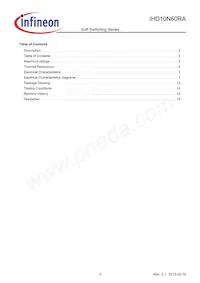 IHD10N60RA Datasheet Pagina 3