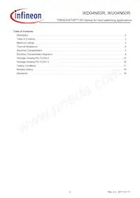 IKU04N60RBKMA1 Datasheet Page 3