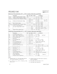 IRG4BC10K Datasheet Page 2