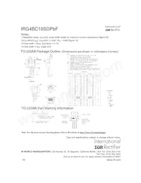 IRG4BC10SDPBF Datasheet Pagina 10