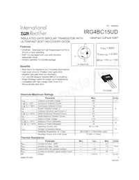 IRG4BC15UD Datasheet Cover