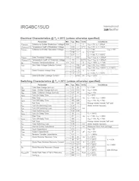 IRG4BC15UD數據表 頁面 2