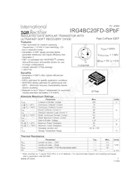 IRG4BC20FD-SPBF Datasheet Cover
