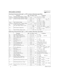 IRG4BC20KD Datasheet Page 2