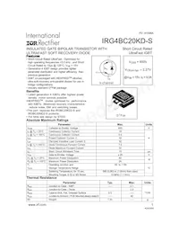 IRG4BC20KD-STRR Datasheet Cover