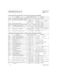 IRG4BC20UD-STRR數據表 頁面 2