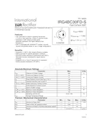 IRG4BC30FD-STRR Datasheet Copertura