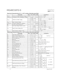 IRG4BC30FD-STRR數據表 頁面 2