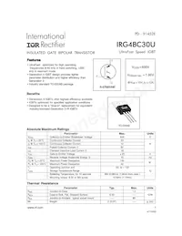 IRG4BC30U Datasheet Cover