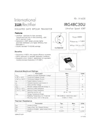 IRG4BC30U Datasheet Copertura