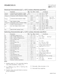 IRG4BC30U-S Datasheet Page 2