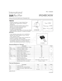 IRG4BC40W Datasheet Cover
