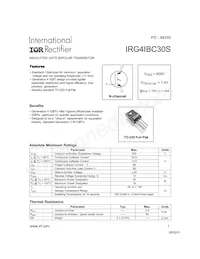 IRG4IBC30S Datasheet Copertura
