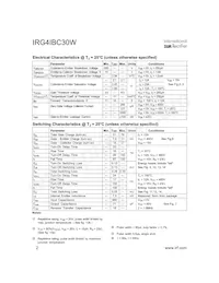 IRG4IBC30W數據表 頁面 2