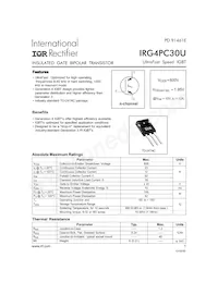 IRG4PC30U Datasheet Cover