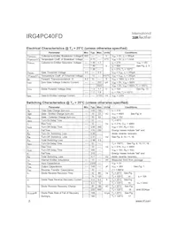 IRG4PC40FD Datasheet Page 2