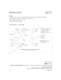 IRG4PC40FD數據表 頁面 10
