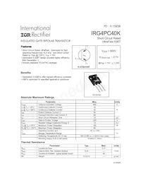 IRG4PC40K Datasheet Cover