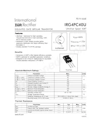 IRG4PC40U Datasheet Cover