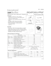 IRG4PC60U-PPBF Datasheet Copertura