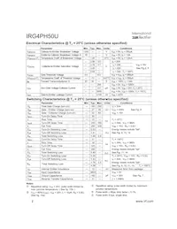 IRG4PH50UPBF Datasheet Page 2