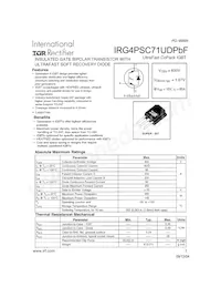 IRG4PSC71UDPBF Datenblatt Cover