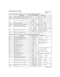 IRG4PSH71UD Datasheet Page 2