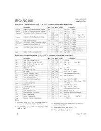 IRG4RC10KTRR Datenblatt Seite 2