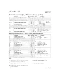 IRG4RC10STR數據表 頁面 2