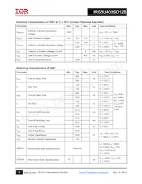 IRG5U400SD12B數據表 頁面 2