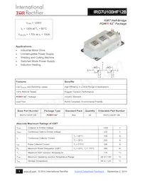 IRG7U100HF12B Datasheet Cover