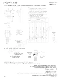 IRGB4045DPBF Datasheet Pagina 10