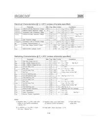 IRGBC30F Datasheet Pagina 2