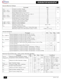 IRGIB4620DPBF數據表 頁面 2