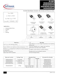 IRGIB4630DPBF Datasheet Cover