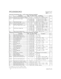 IRGIB6B60KD116P Datasheet Page 2