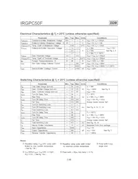 IRGPC50F數據表 頁面 2