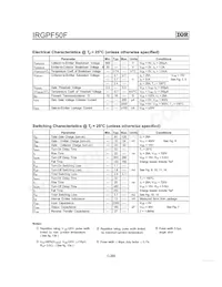 IRGPF50F Datasheet Page 2