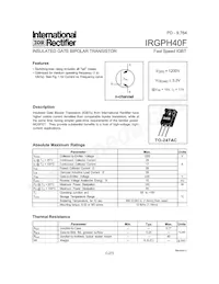 IRGPH40F Datasheet Cover