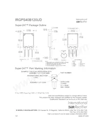 IRGPS40B120UDP數據表 頁面 12