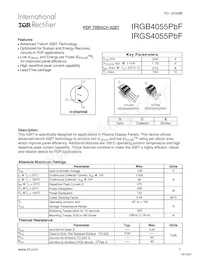 IRGS4055PBF Datasheet Cover