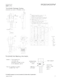 IRGS4055PBF Datasheet Page 7
