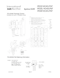 IRGSL14C40LPBF Datasheet Page 10