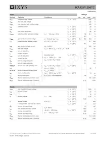 IXA12IF1200TC-TUB Datasheet Page 2