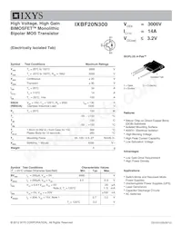 IXBF20N300 Datasheet Cover