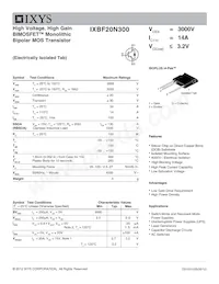 IXBF20N300 Datasheet Copertura